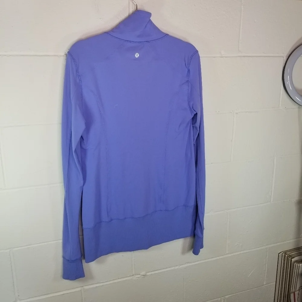Lululemon Nice Asana Lullaby luon periwinkle running jacket 10